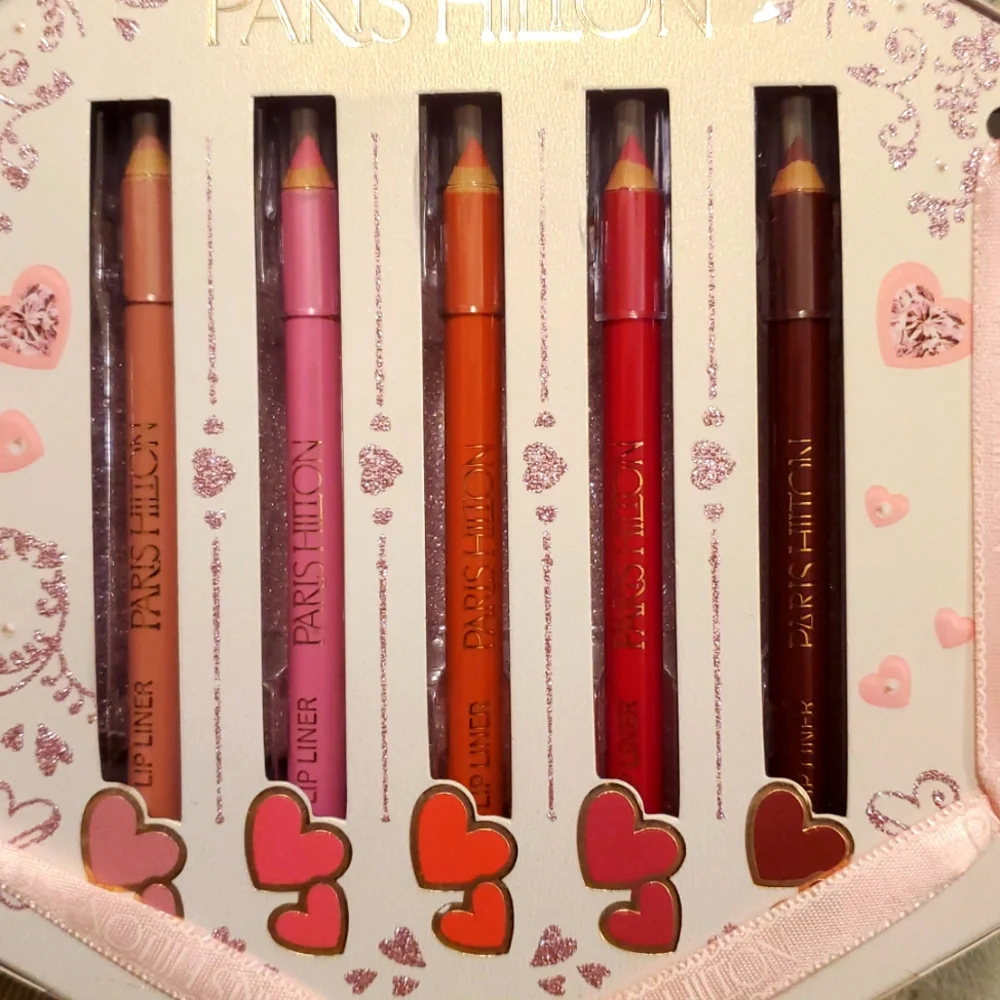 Paris Hilton Lippie Matchmaker Set Of 5 Lipsticks & 5 Lip Liners New